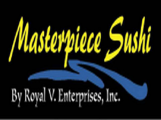 MASTERPIECE SUSHI, BY ROYAL V. ENTERPRISES, INC. logo