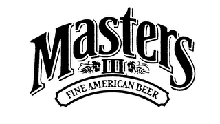 MASTERS III FINE AMERICAN BEER logo