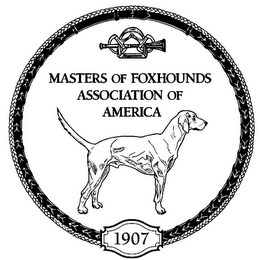 MASTERS OF FOXHOUNDS ASSOCIATION OF AMERICA 1907 logo
