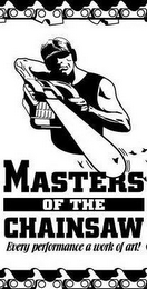 MASTERS OF THE CHAINSAW EVERY PERFORMANCE A WORK OF ART! logo