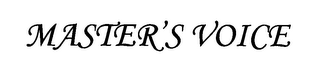MASTER'S VOICE logo