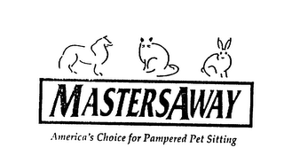 MASTERSAWAY AMERICA'S CHOICE FOR PAMPERED PET SITTING logo