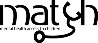 MATCH MENTAL HEALTH ACCESS TO CHILDREN logo