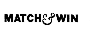 MATCH & WIN logo