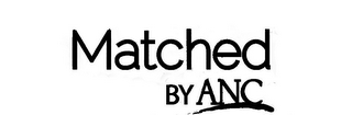 MATCHED BY ANC logo