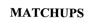MATCHUPS logo