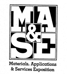 MATERIALS, APPLICATIONS & SERVICES EXPOSITION MA&SE logo