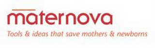 MATERNOVA TOOLS & IDEAS THAT SAVE MOTHERS & NEWBORNS logo