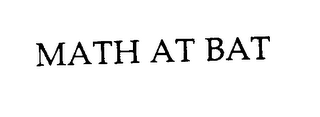 MATH AT BAT logo