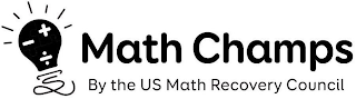 MATH CHAMPS BY THE US MATH RECOVERY COUNCIL logo