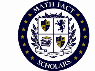 MATH FACT SCHOLARS PRACTICE PRACTICE PRACTICE logo
