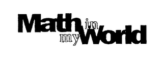 MATH IN MY WORLD logo