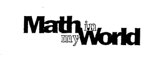MATH IN MY WORLD logo