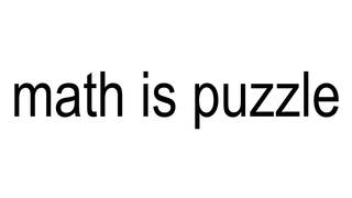MATH IS PUZZLE logo