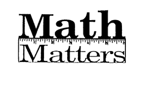 MATH MATTERS