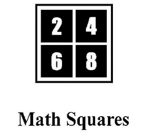 MATH SQUARES 2 4 6 8 logo