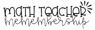 MATH TEACHER MEMBERSHIP logo