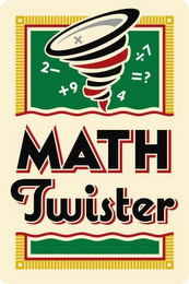 MATH TWISTER 2- +9 7 =? 4 logo