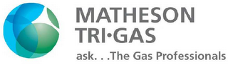MATHESON TRI.GAS ASK...THE GAS PROFESSIONALS logo
