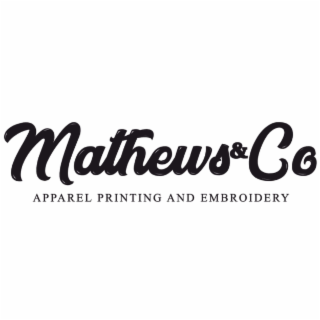 MATHEWS & CO APPAREL PRINTING AND EMBROIDERY logo