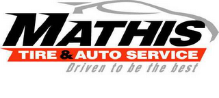 MATHIS TIRE AND AUTO SERVICE DRIVEN TO BE THE BEST logo