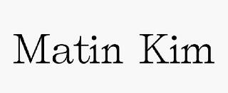 MATIN KIM logo