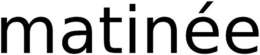 MATINÉE logo
