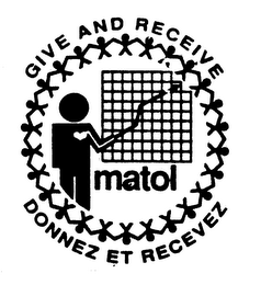 MATOL GIVE AND RECEIVE DONNEZ ET RECEVEZ logo