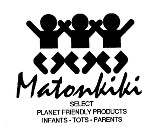 MATONKIKI SELECT PLANET FRIENDLY PRODUCTS INFANTS-TOTS-PARENTS logo