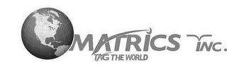 MATRICS INC. TAG THE WORLD logo