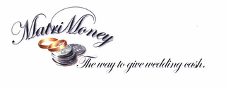 MATRIMONEY THE WAY TO GIVE WEDDING CASH. logo