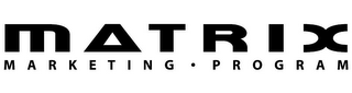 MATRIX MARKETING PROGRAM logo