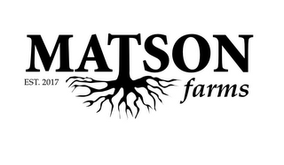 MATSON FARMS EST. 2017 logo