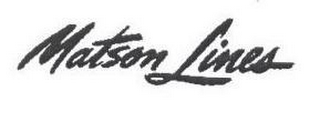 MATSON LINES logo