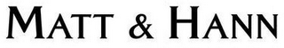 MATT & HANN logo
