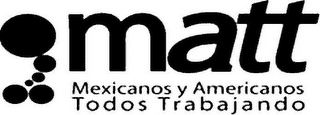 MATT MEXICANOS Y AMERICANOS TODOS TRABAJANDO logo