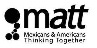 MATT MEXICANS & AMERICANS THINKING TOGETHER logo