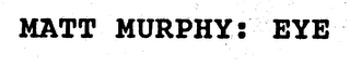 MATT MURPHY: EYE logo