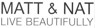 MATT & NAT LIVE BEAUTIFULLY logo