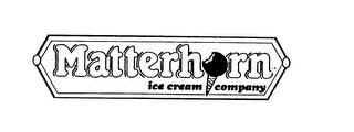 MATTERHORN ICE CREAM COMPANY logo