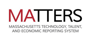 MATTERS MASSACHUSETTS TECHNOLOGY, TALENT, AND ECONOMIC REPORTING SYSTEM logo