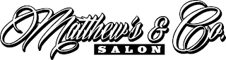 MATTHEW'S & CO. SALON logo