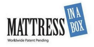 MATTRESS IN A BOX WORLDWIDE PATENT PENDING logo