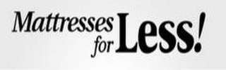 MATTRESSES FOR LESS logo
