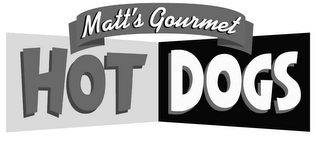 MATT'S GOURMET HOT DOGS logo