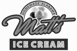 MATT'S HOMEMADE ALABAMA ICE CREAM logo