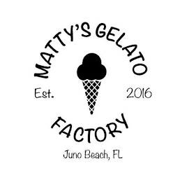 MATTY'S GELATO FACTORY EST. 2016 JUNO BEACH, FL logo