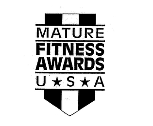 MATURE FITNESS AWARDS U * S * A logo
