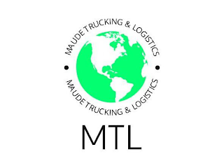 MAUDE TRUCKING AND LOGISTICS MTL logo