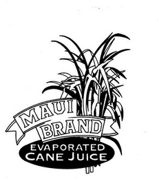 MAUI BRAND EVAPORATED CANE JUICE logo